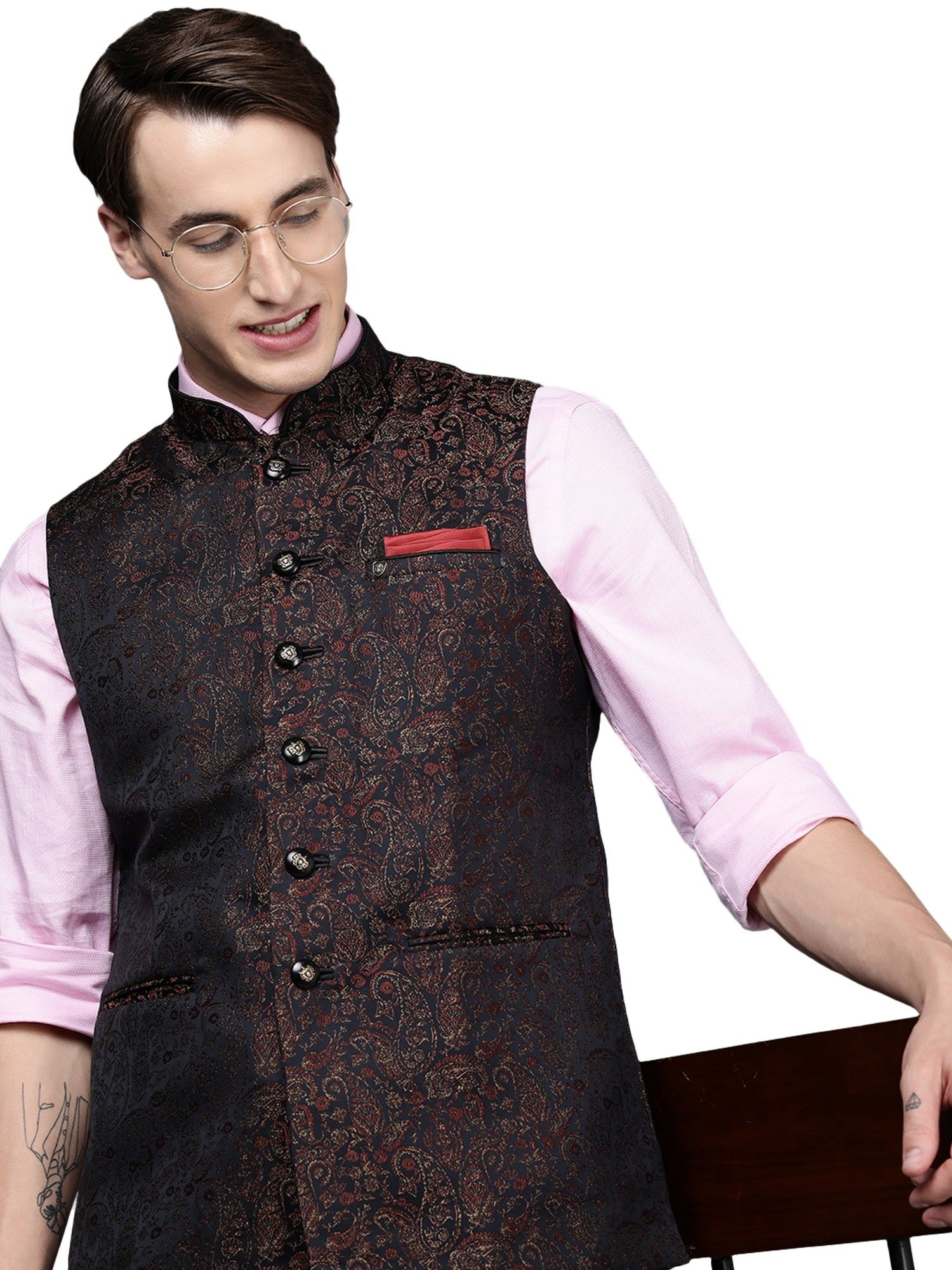 Manyavar waistcoat clearance online