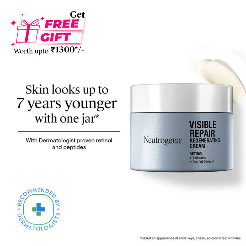 Neutrogena Visible Repair Retinol + Peptide Anti-Ageing Day & Night Cream For Wrinkles & Fine Lines