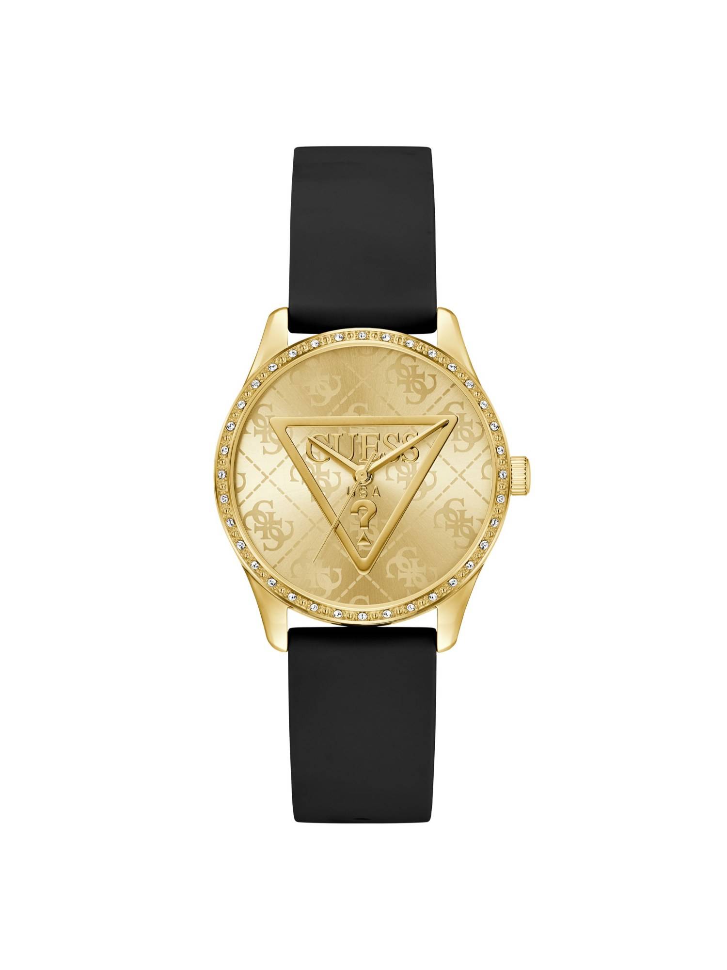 Guess Champagne Round Dial Analog Women Watch - GW0942L2 (M)