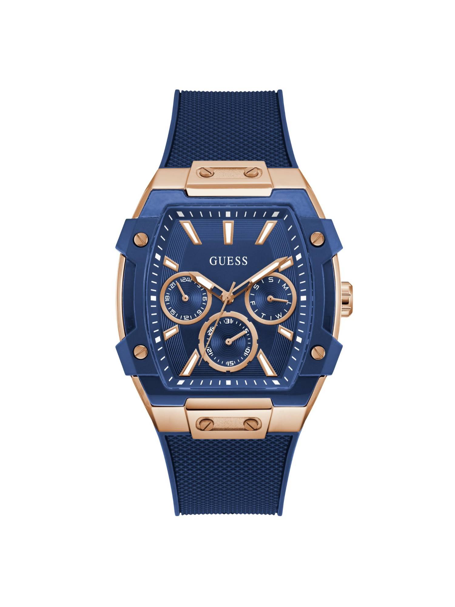 Guess Blue Rectangle Dial Analog Men Watch - GW0956G4 (M)