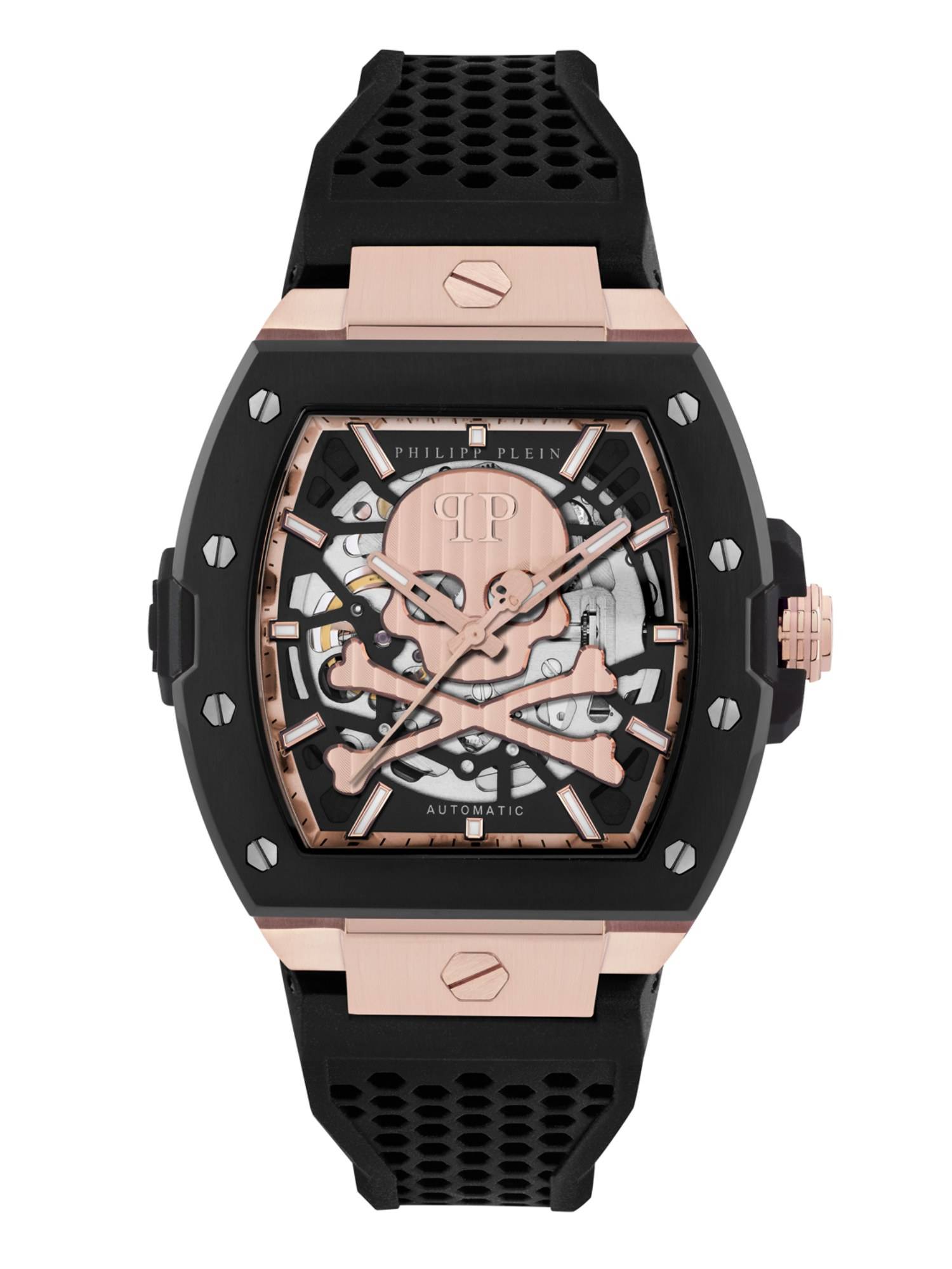 Philipp Plein Black Hexagonal Dial Automatic Men Watch - PWJFA0225 (M)