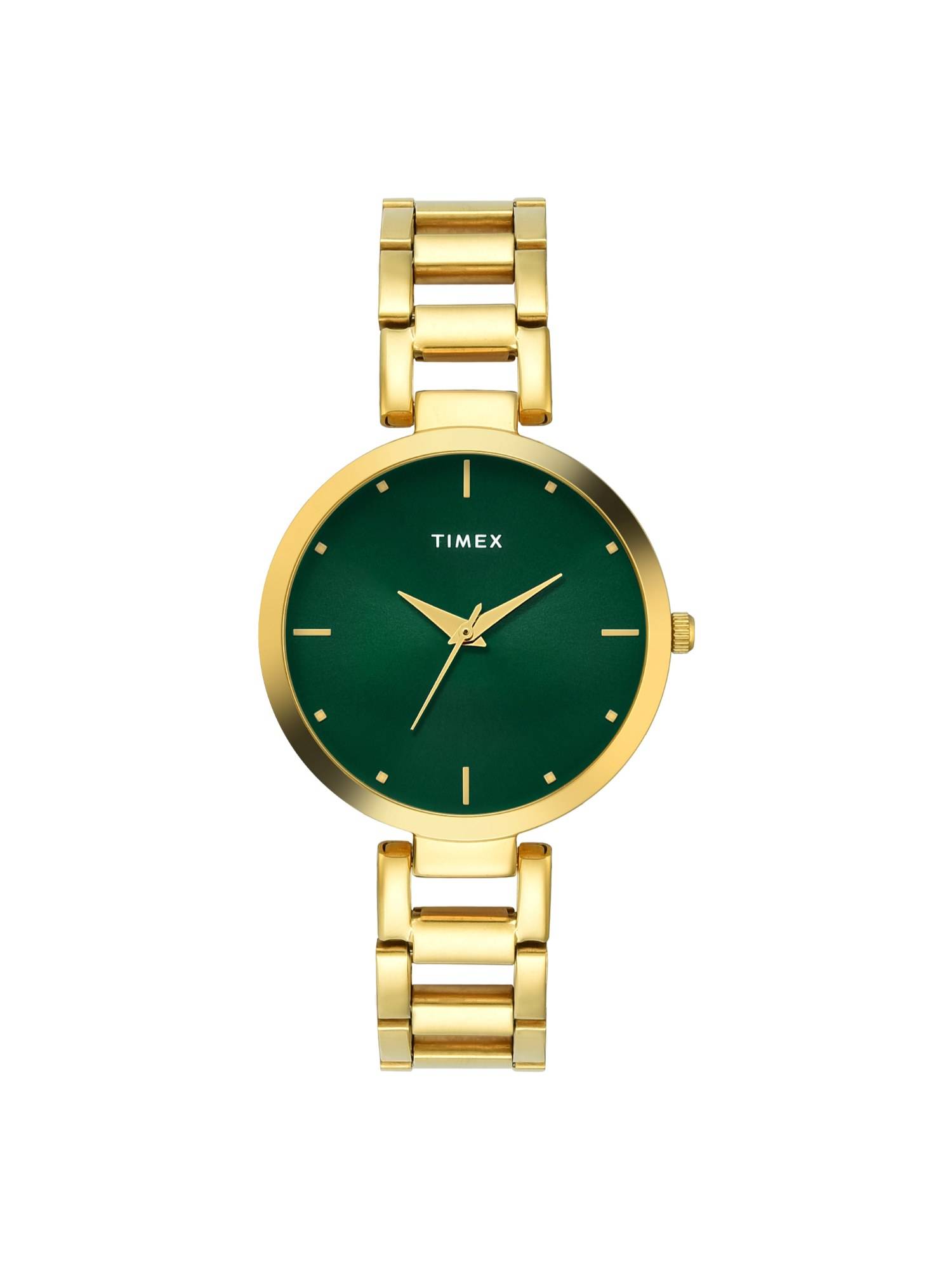 Timex Trendline Round 35mm Green Dial Analog Women Watch - TW000X275