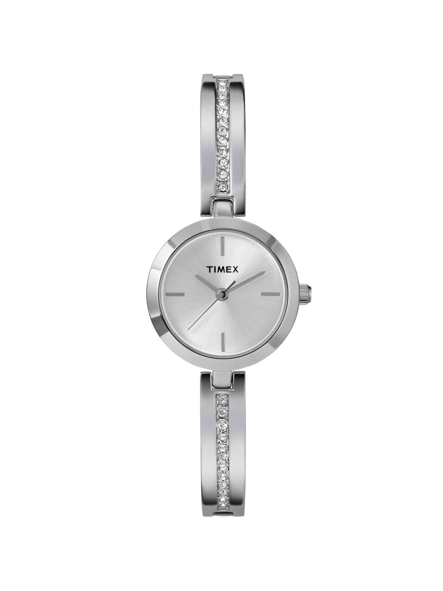 Timex Main Street Round 25mm Silver Dial Analog Women Watch - TW2W96100E6