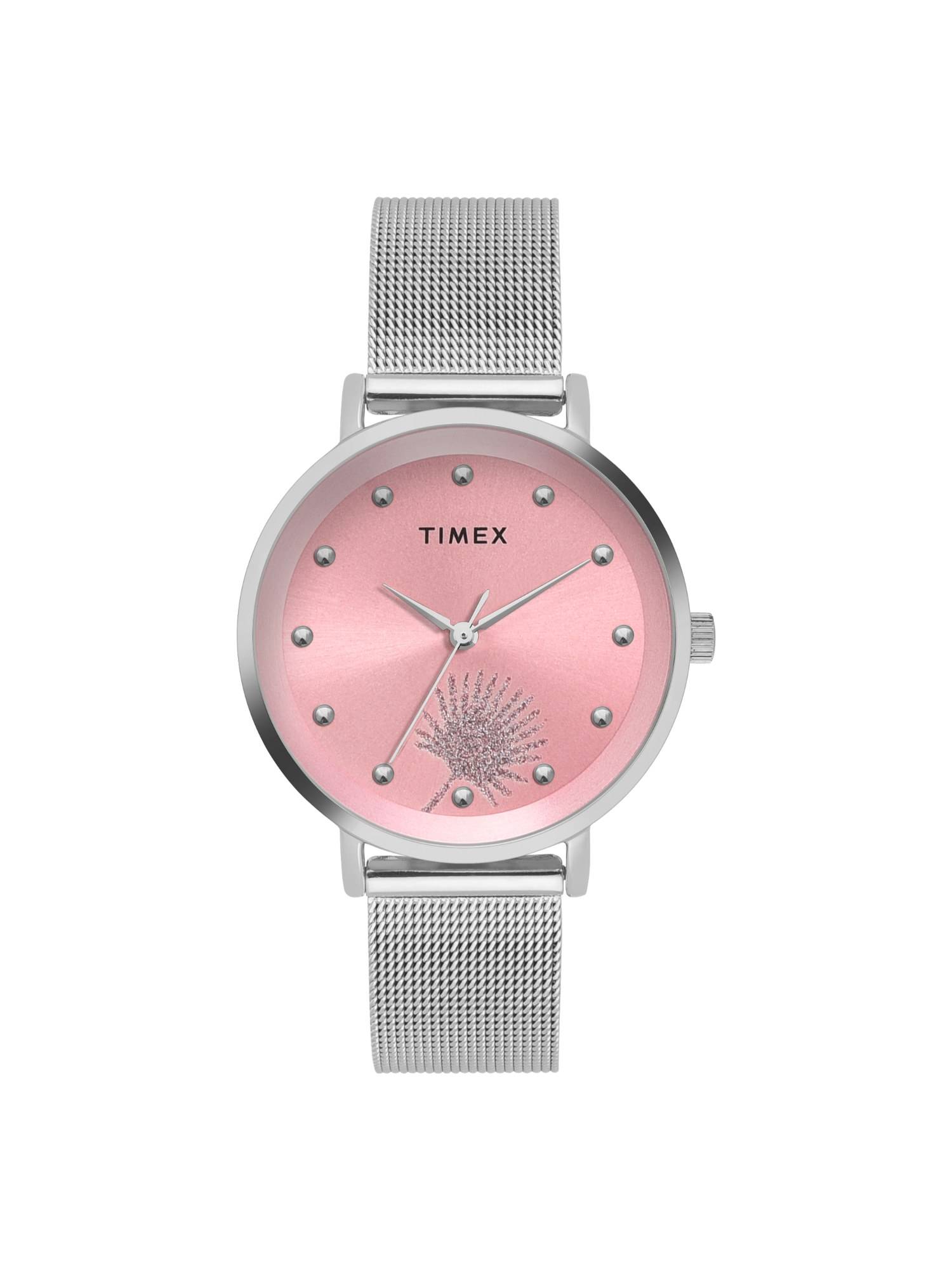 Timex Trendline Round 36mm Pink Dial Analog Women Watch - TWEL12921