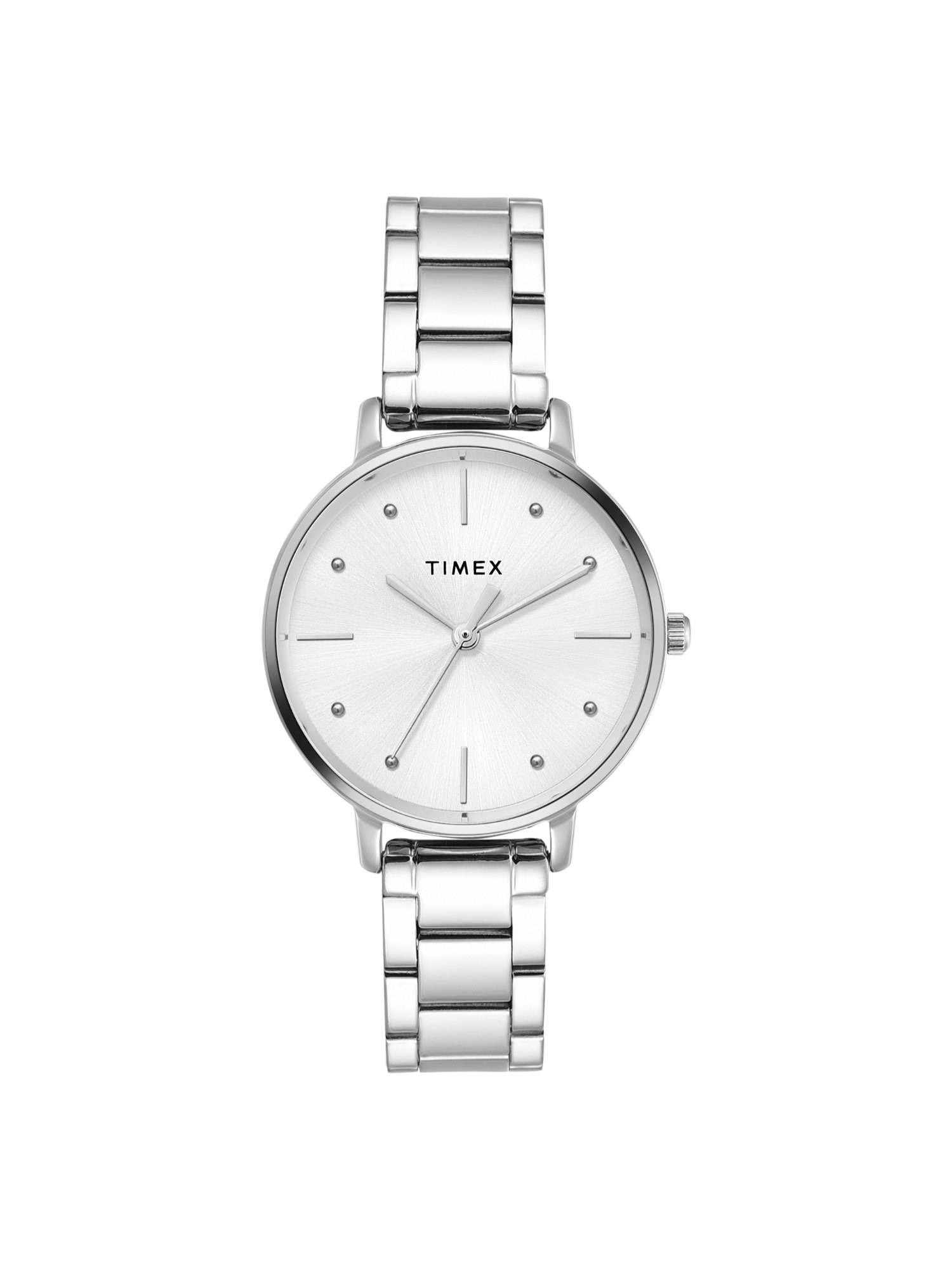 Timex Trendline Round 21mm Silver Dial Analog Women Watch - TWEL15823