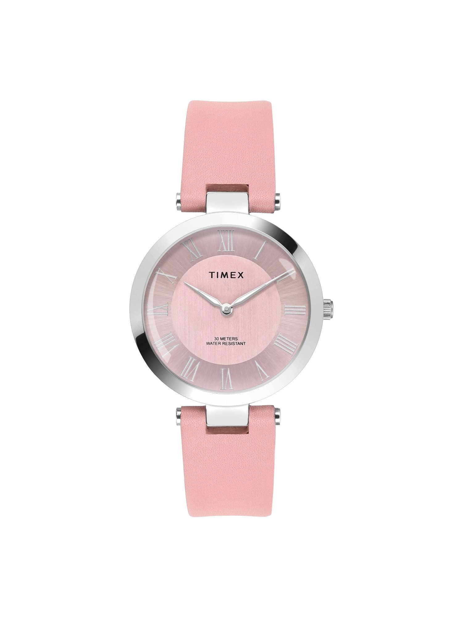 Timex Trendline Round 21mm Pink Dial Analog Women Watch - TWEL19208