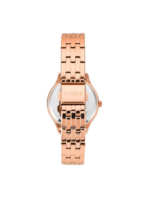 Buy Timex Rose Gold Round Dial Analog Women Watch TWEL21903 (M