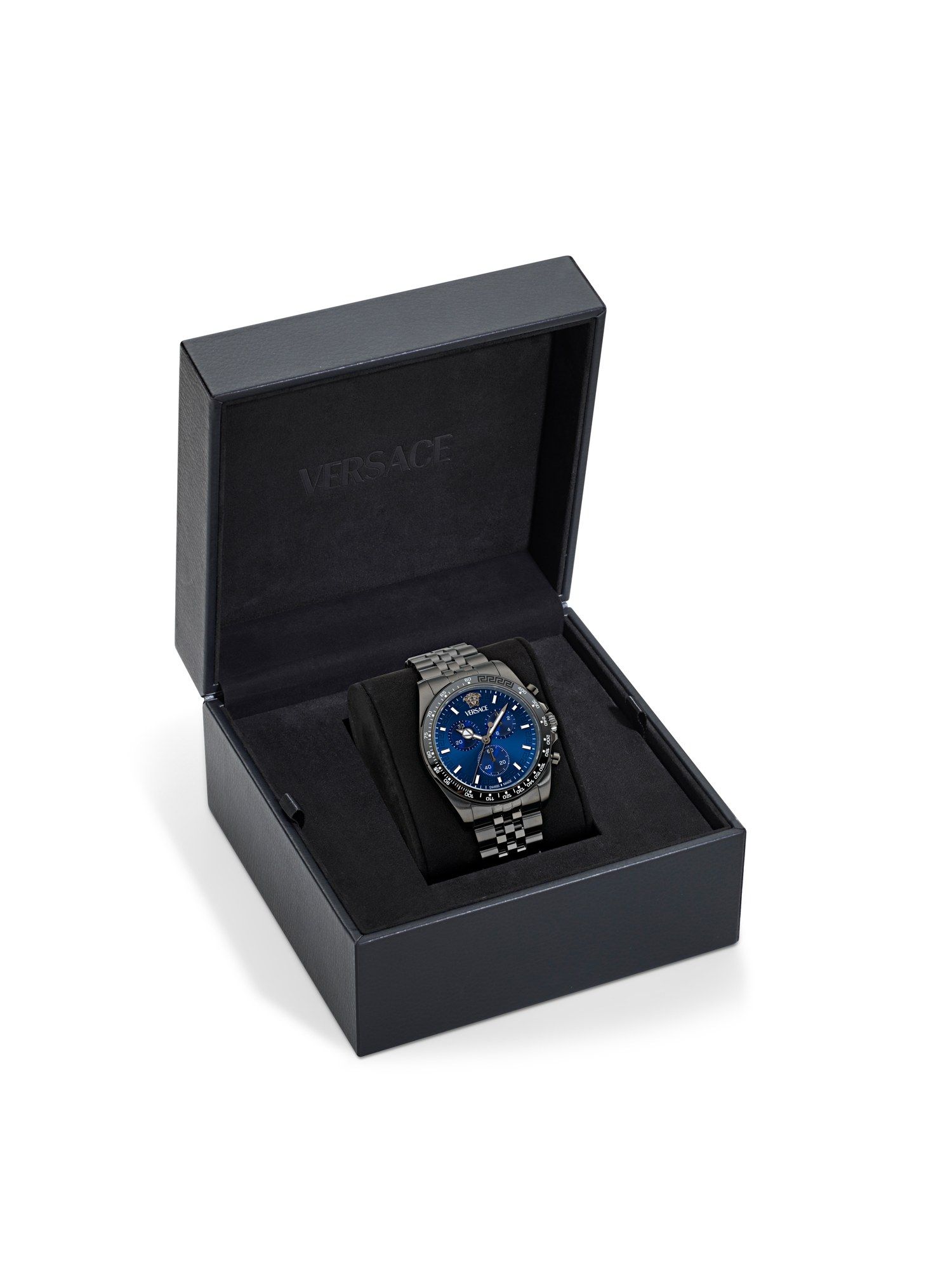 Buy Versace Blue Round Dial Analog Chronograph Men Watch