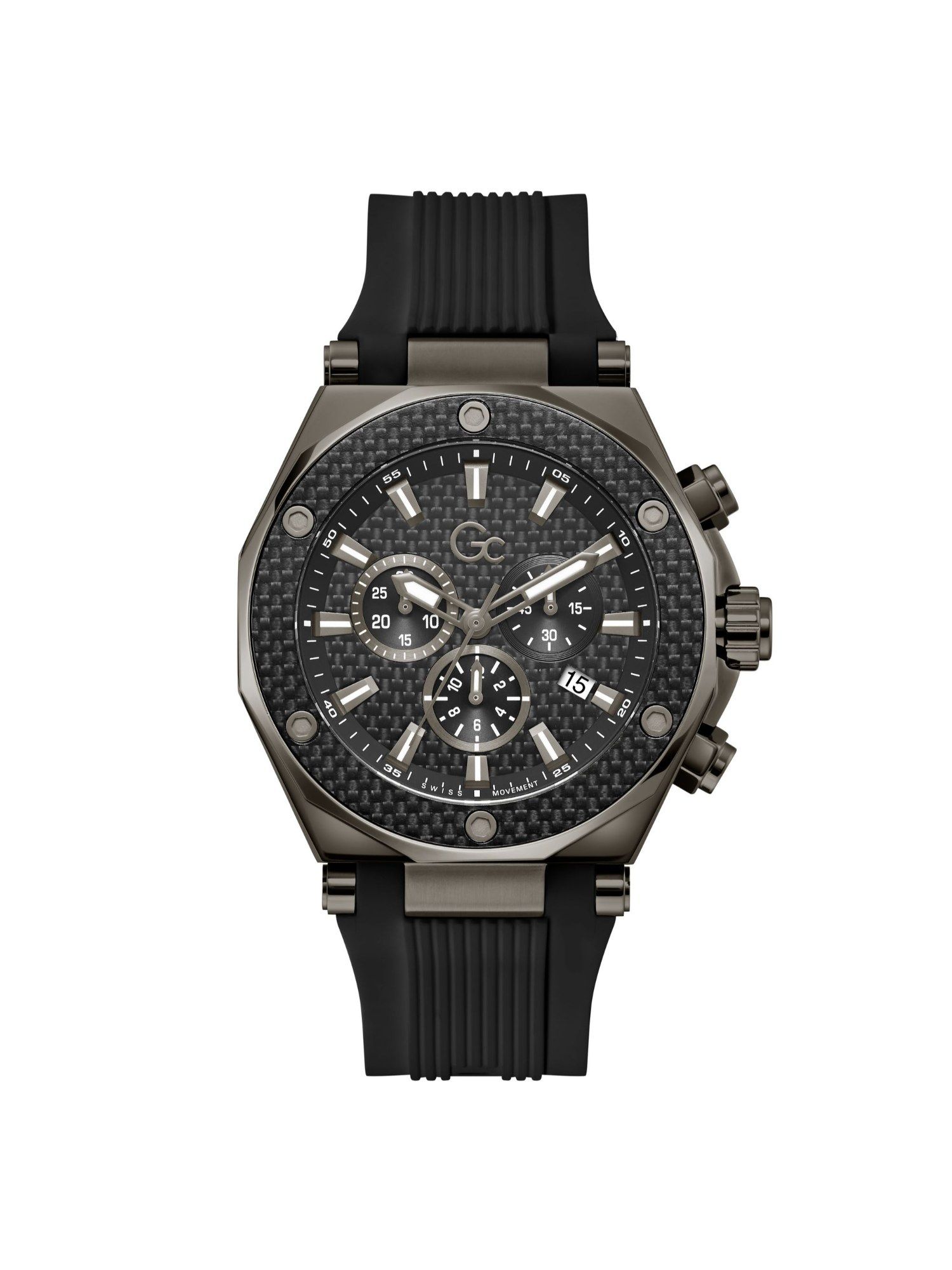 Buy GC Black Round Dial Analog Men Watch - Z18009G2 (M) Online