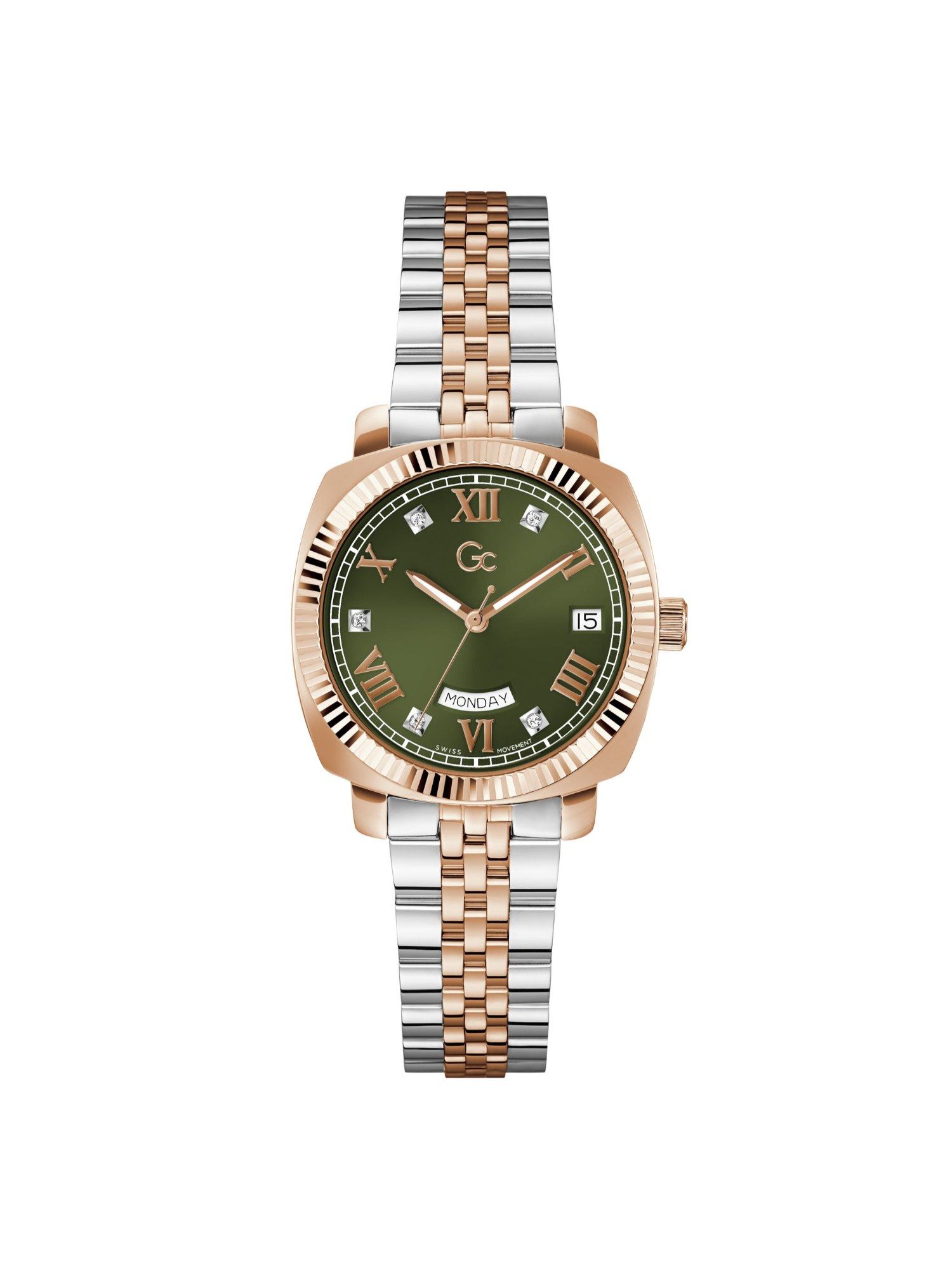 Buy GC Green Square Dial Analog Women Watch - Z44004L3 (M) Online