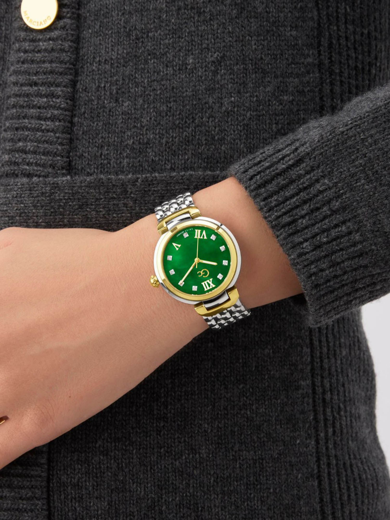 Buy GC Green Round Dial Analog Women Watch - Z64002L1 (M) Online