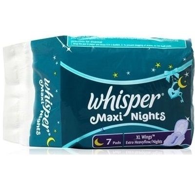 Whisper Maxi Nights Xl 7s Sanitary Pads for Women
