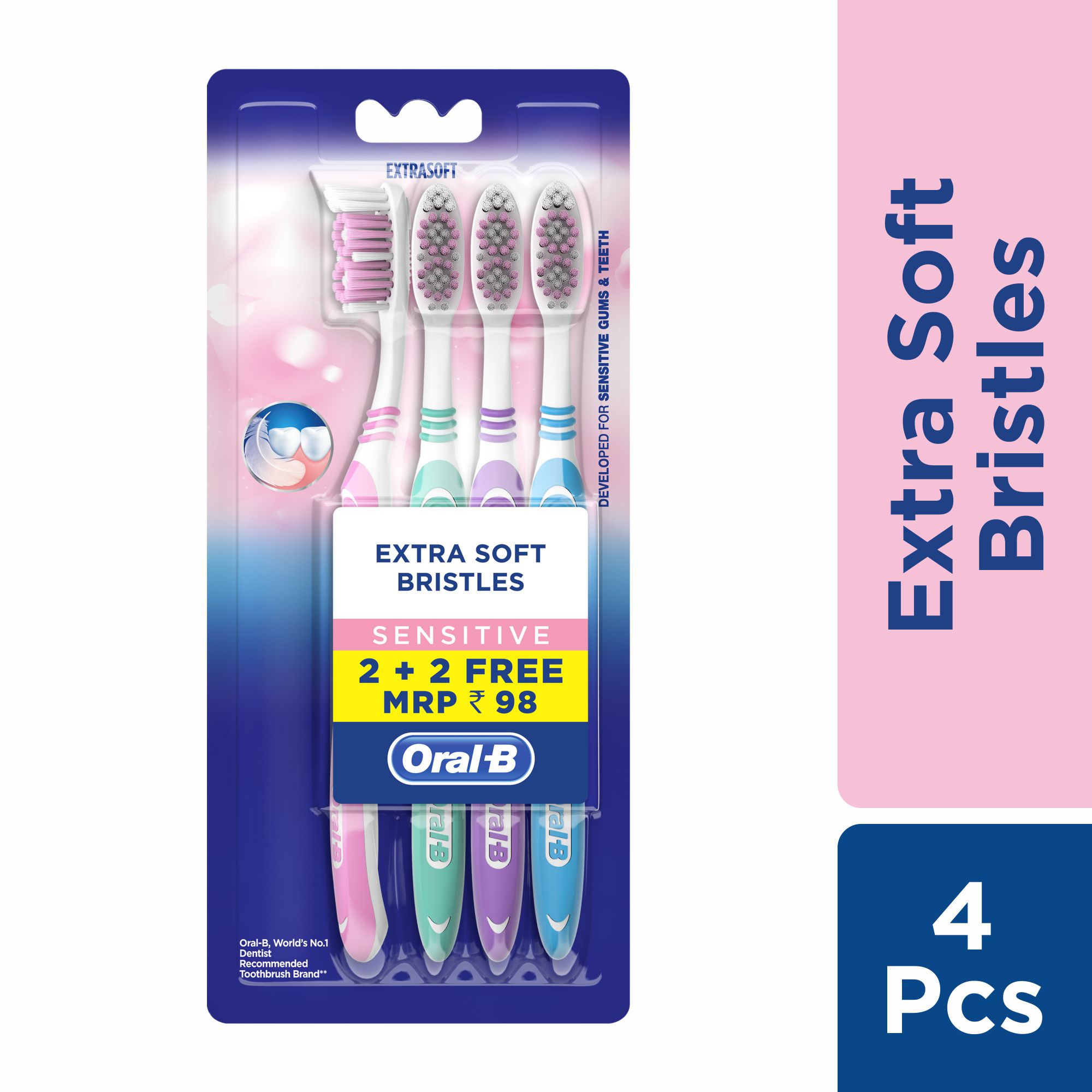 Oral B Sensitiv Developed For Sensitive Gums Teeth Toothbrush Buy 2 Get 2 Free Extra Soft Buy Oral B Sensitiv Developed For Sensitive Gums Teeth Toothbrush Buy 2 Get 2 Free Extra