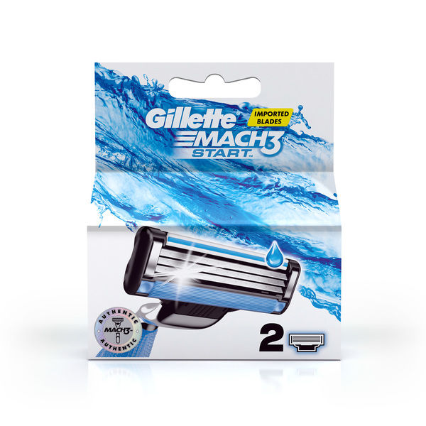 Gillette Mach3 Start Mens Razor Blades 2N Cartridge