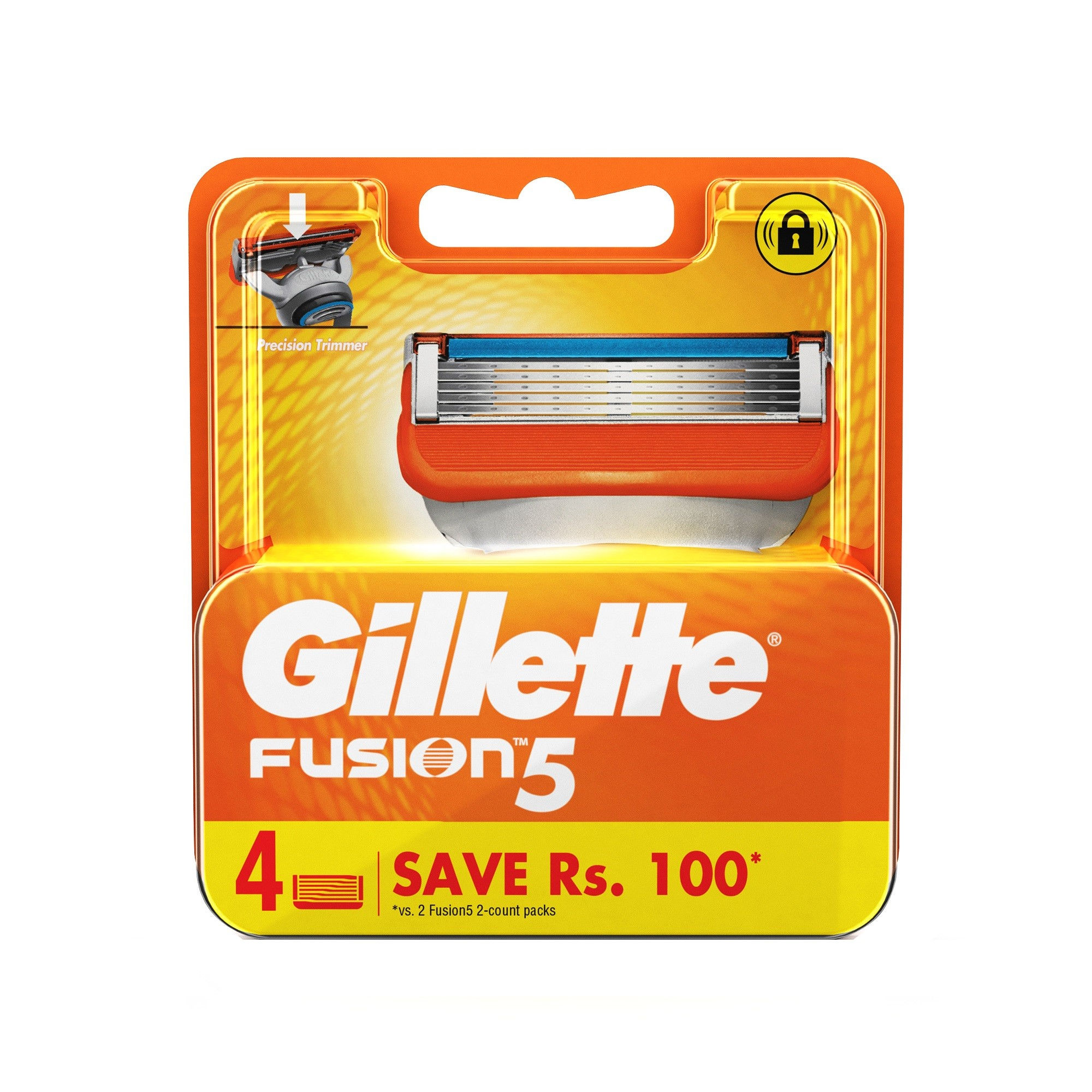 Gillette Fusion 5 Shaving Razor with Blades (Cartridge) 4s Pack