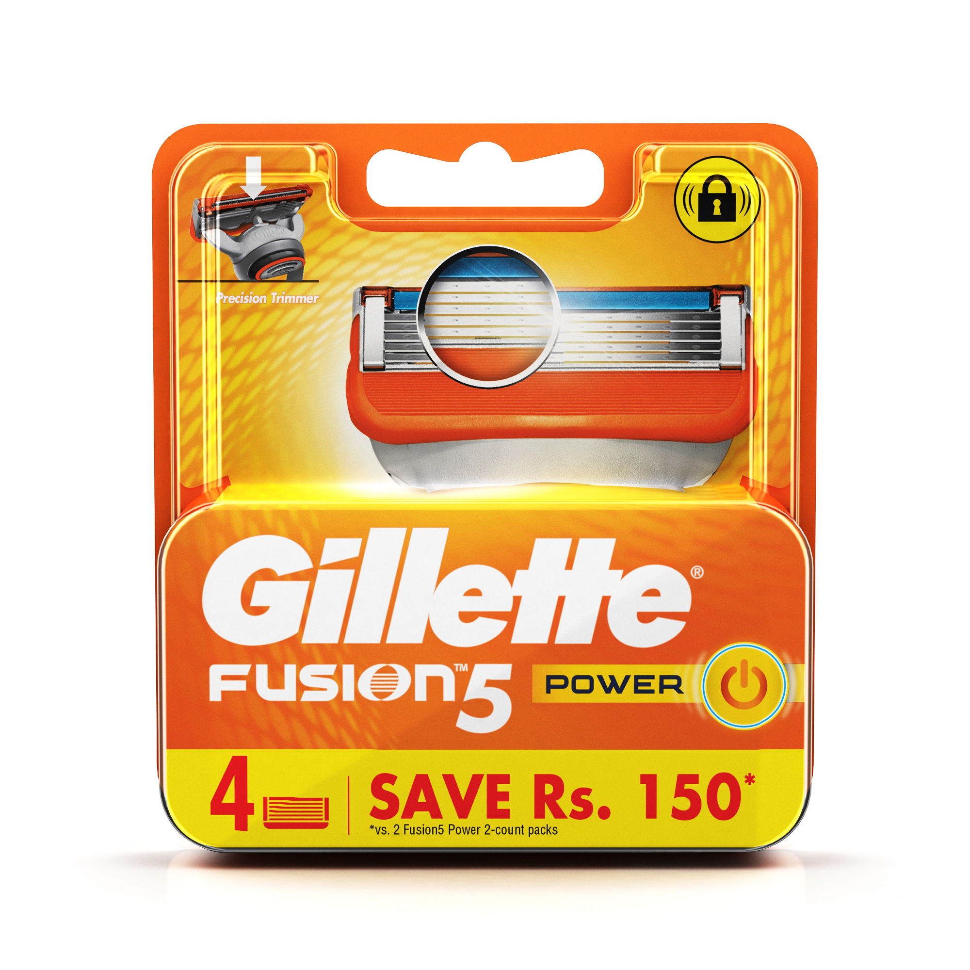 Gillette Fusion Power shaving Razor Blades (Cartridge) 4s pack