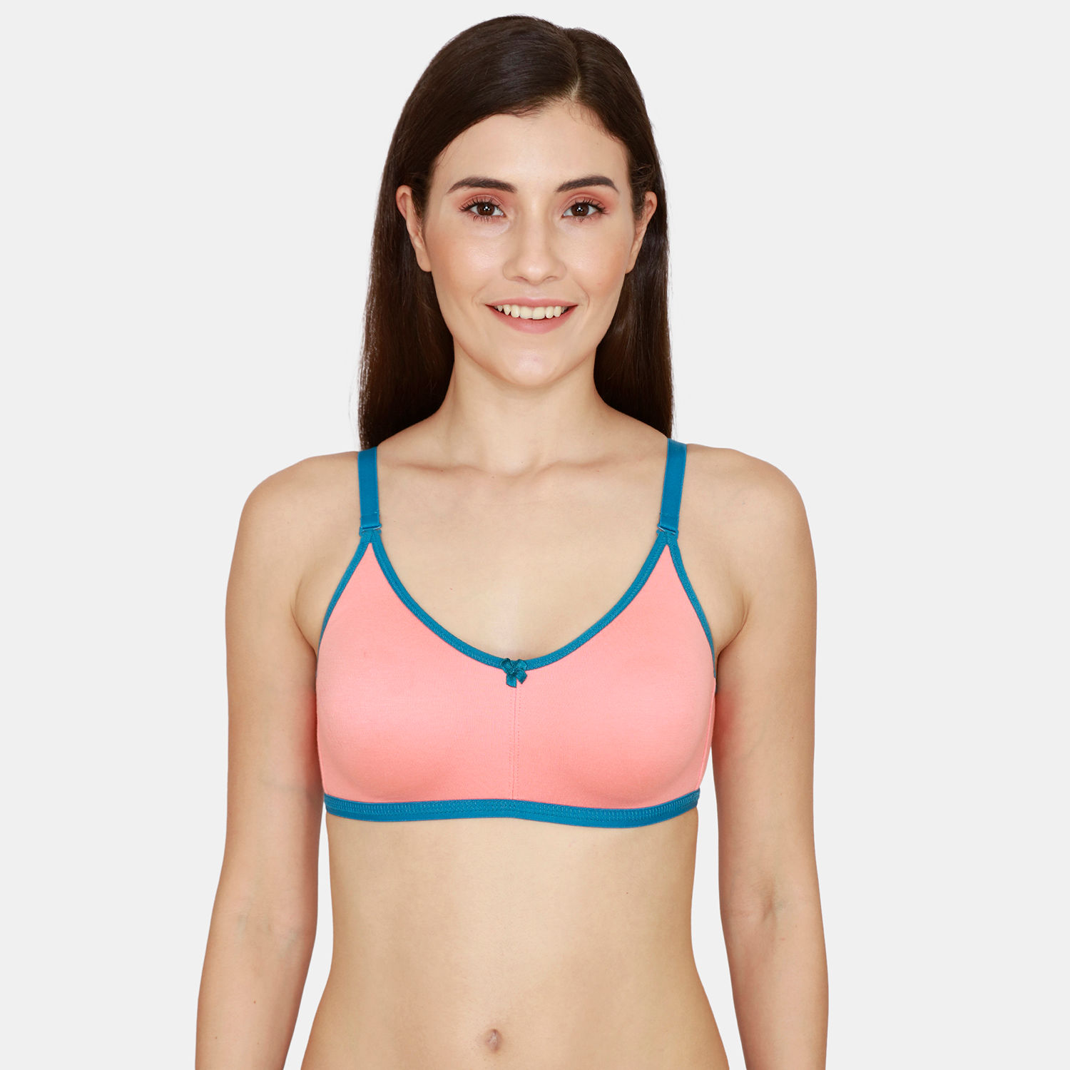 V.I.P. krutika Double Layered 3/4 Coverage Wire Free T-Shirt Bra ( Pink ) –  Vipapparel