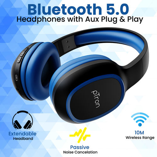 Buy pTron Soundster Lite Wireless Headphones With Deep Bass