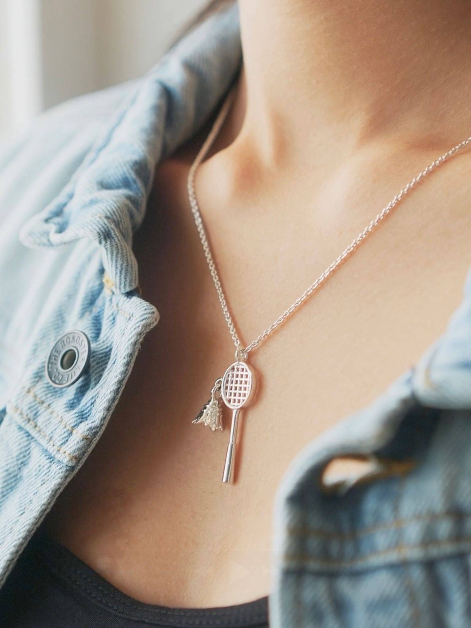 House of Pehr Badminton Necklace Silver