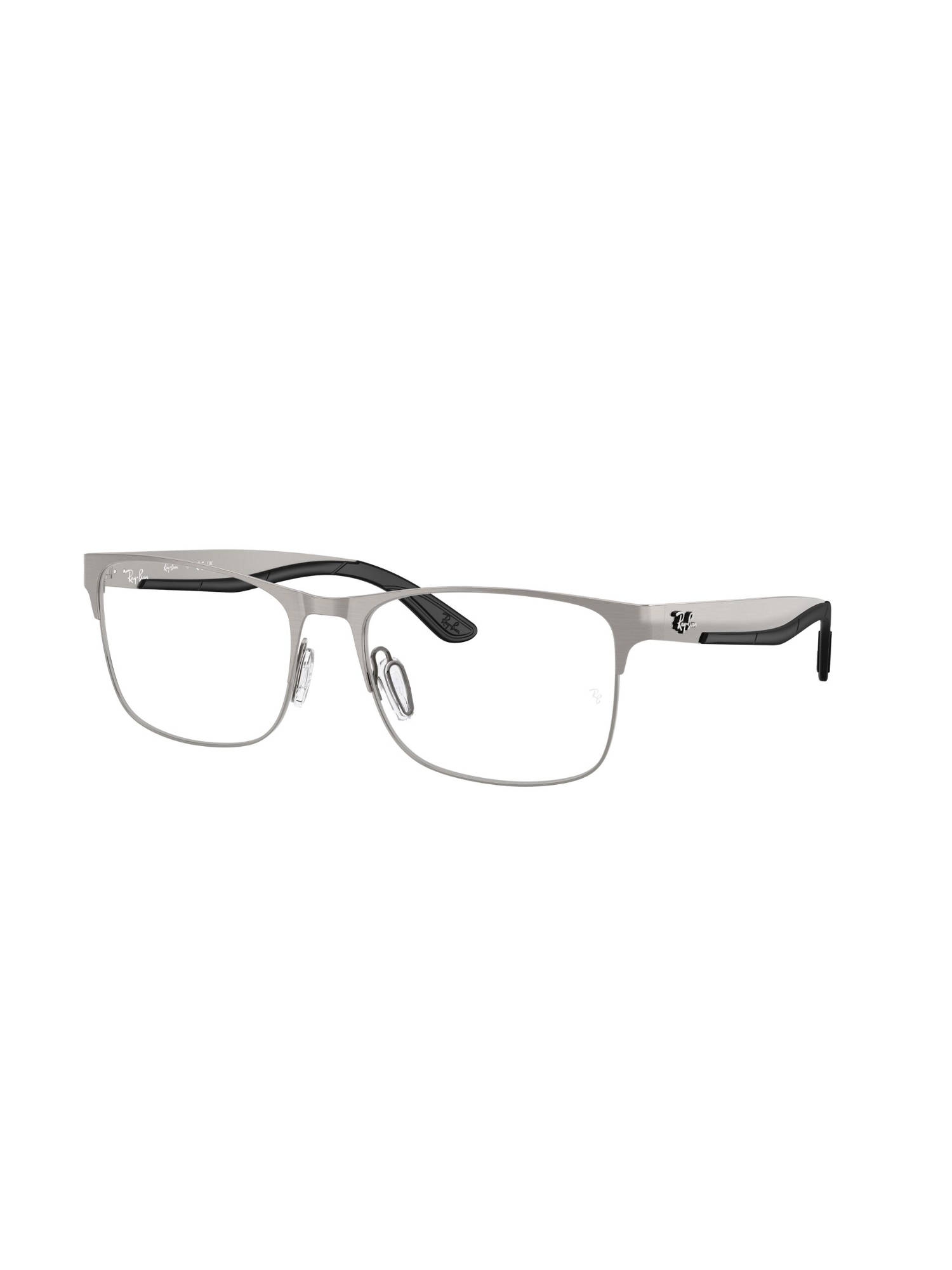 Ray-Ban Unisex Grey Metal Rectangle Eye Frame - 0RX7550321455 (55)