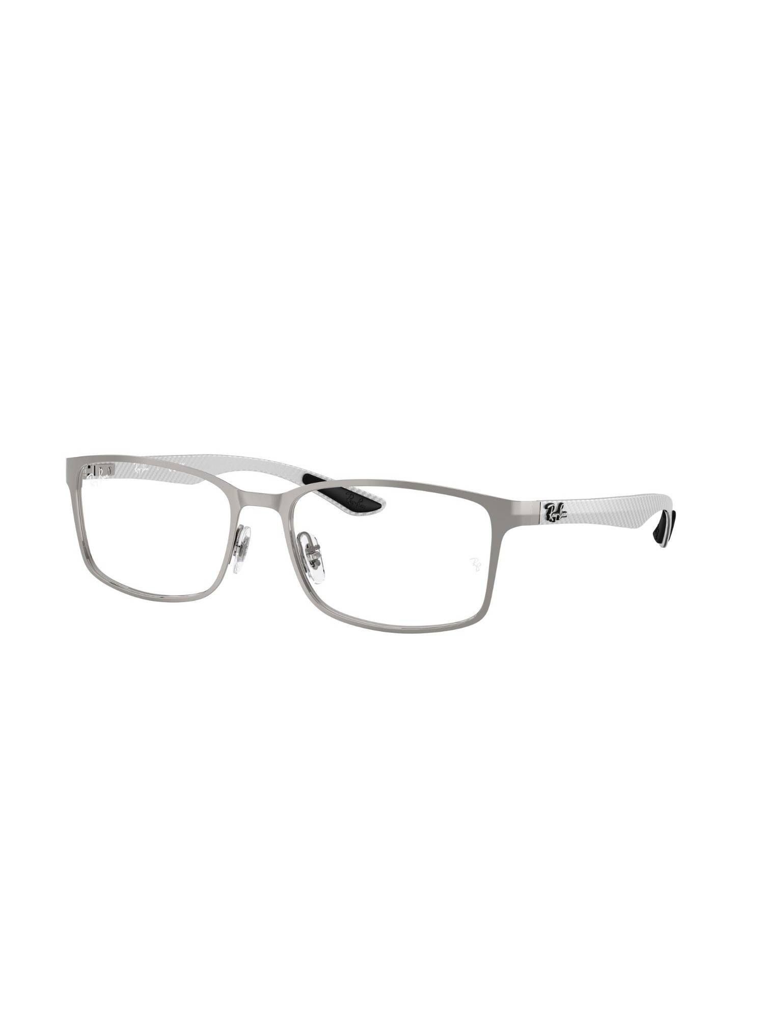 Ray-Ban Unisex Clear Metal Silver Eye Frame - 0RX8424250255 (55)