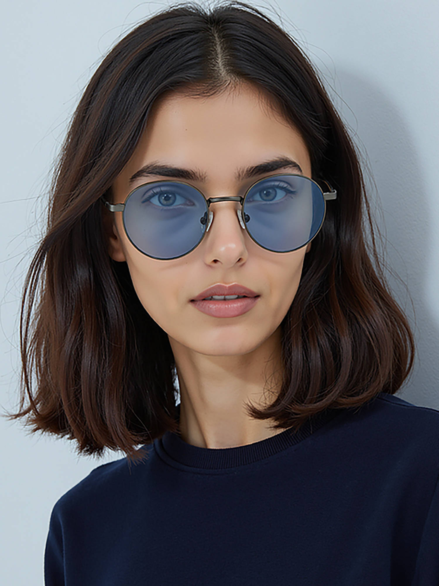 Vincent Chase Unisex Blue Round Steel Sunglasses - VC S18693