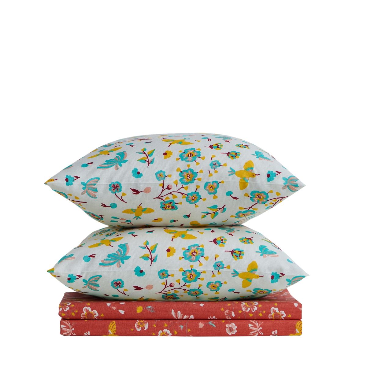 Buy Teal by CHUMBAK Arizona Hummingbird Bedsheet Queen Size 136Tc Online