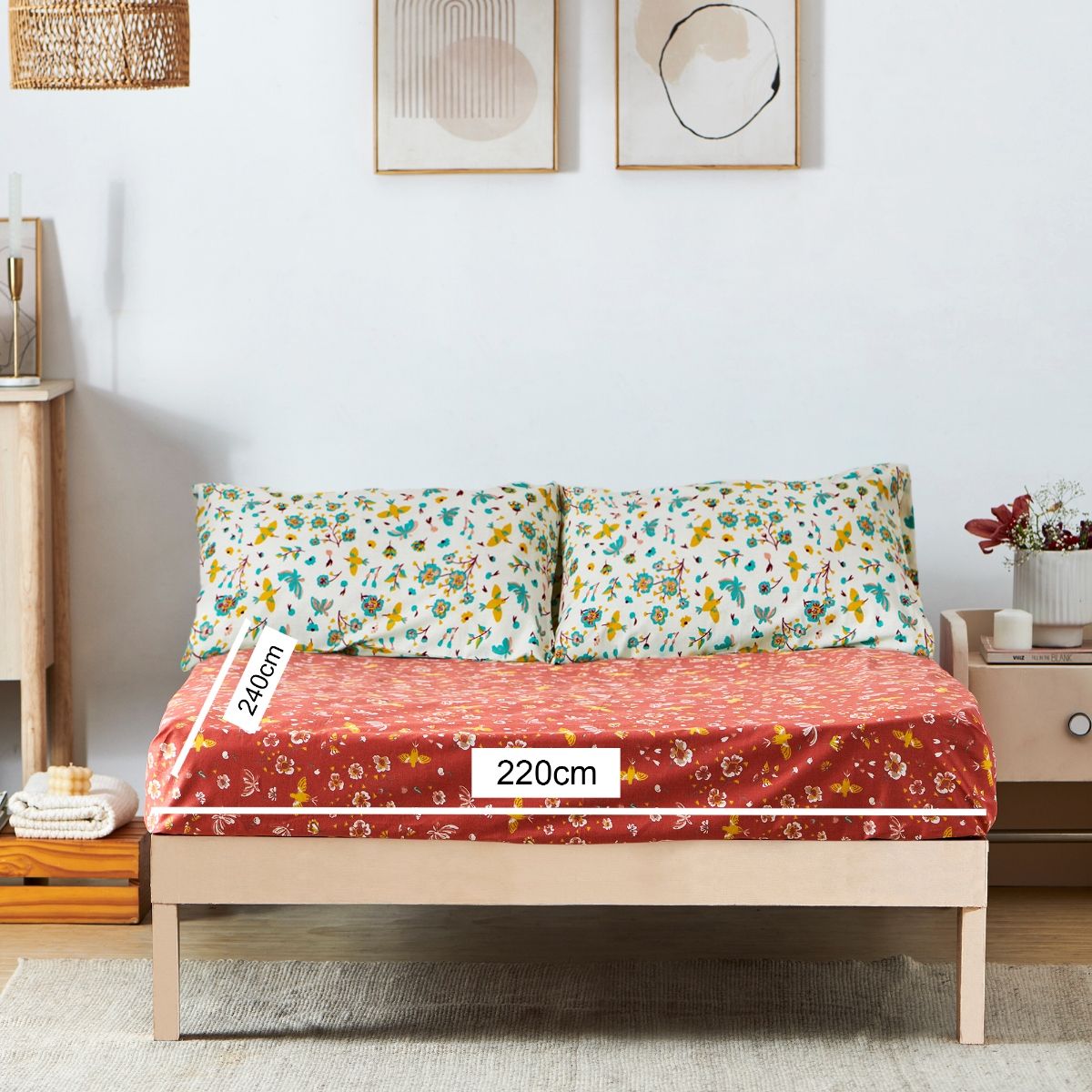 Chumbak Arizona Hummingbird Bedsheet Queen Size 136Tc Buy Chumbak