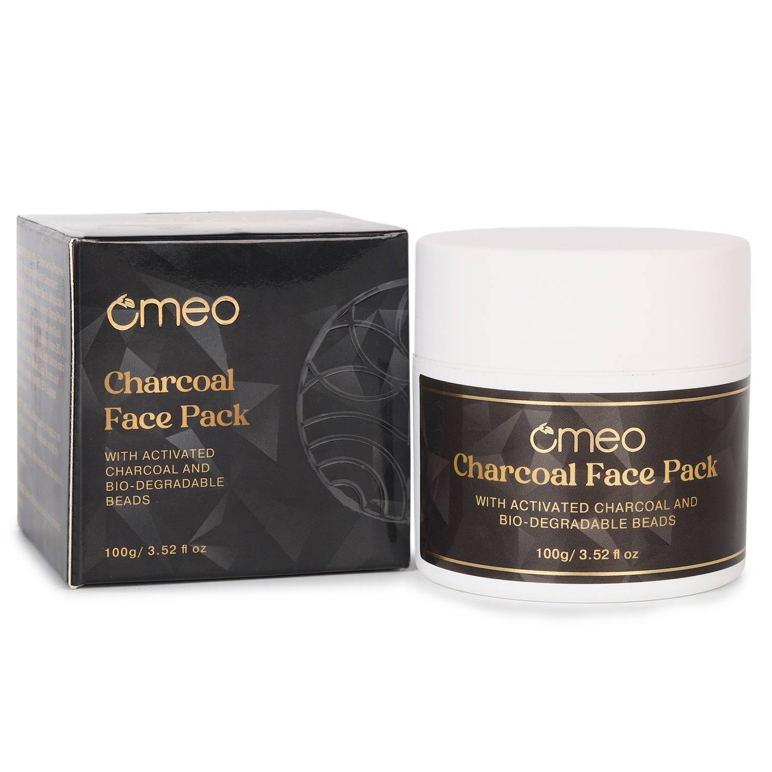 Omeo Charcoal Face Pack Detox Face Mask For Oil Control, Blackheads & Skin Purification