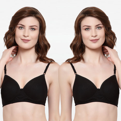 Quttos T-Shirt : Buy Quttos Wired T-Shirt Bra - Black Online