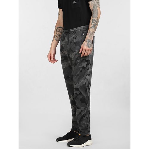 Buy Jack Jones Black Mid Rise Camo Print Sweatpants Online