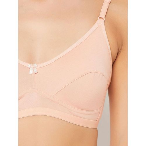 Buy Non-Padded Non-Wired Full Cup Everyday Bra in Peach Colour - Cotton  Online India, Best Prices, COD - Clovia - BR0955V34