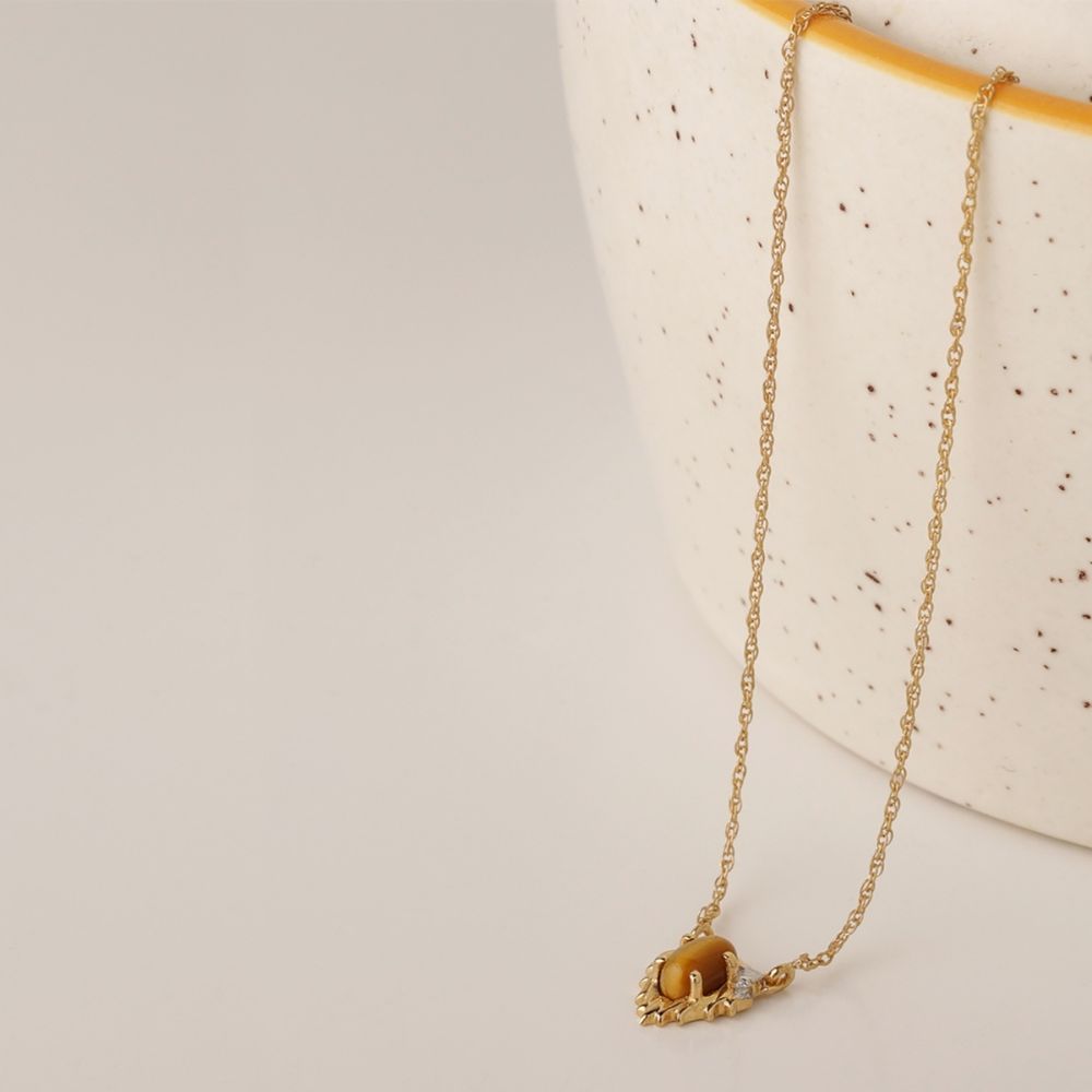 leo zodiac necklace gold