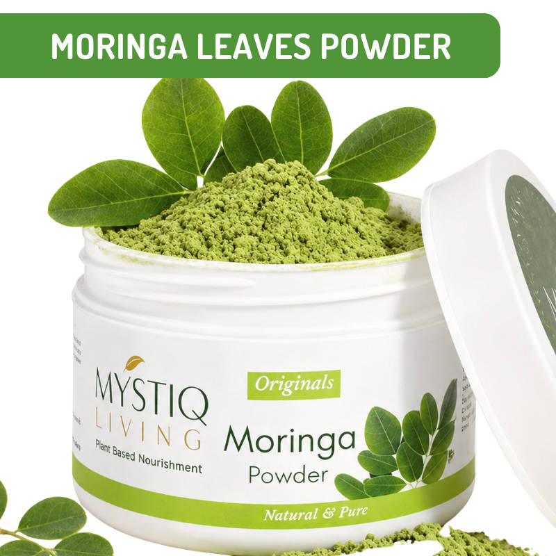 Mystiq Living Moringa Powder Pure & Nutrient-Rich Superfood Leaves Powder