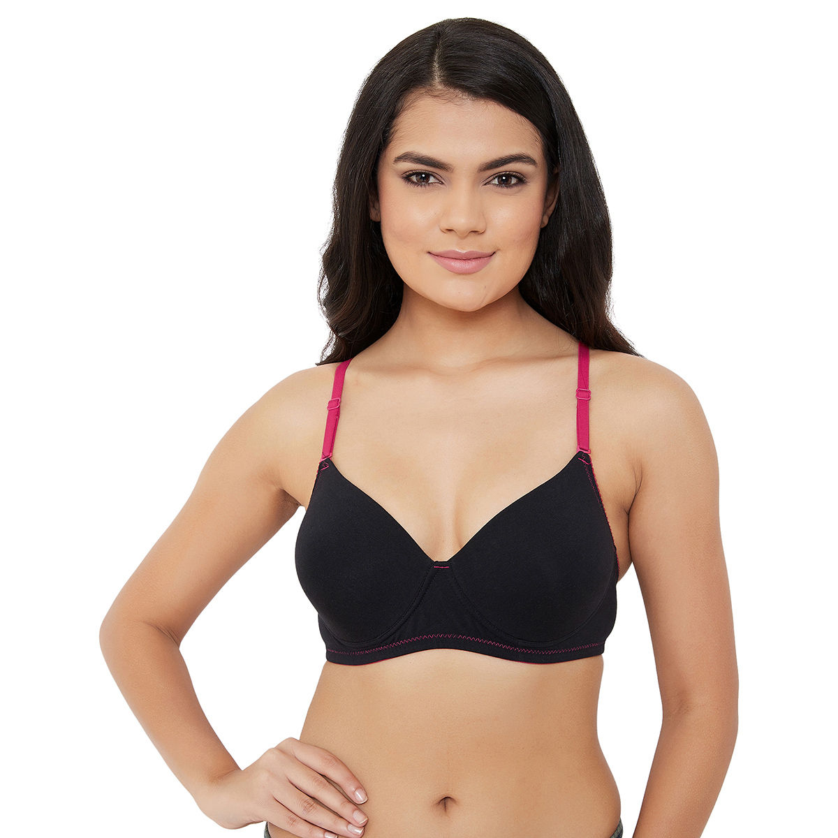 Clovia Women's Underwired Nylon Push-Up Multiway T-Shirt Bra (Black, 36A)  (Geometric Print) Heavily Padded : : Clothing, Shoes & Accessories