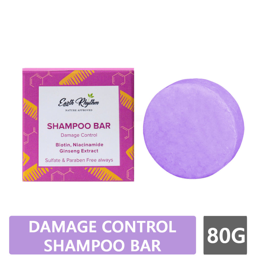 Earth Rhythm Shampoo Bar with Biotin Niacinamide & Ginseng Extract