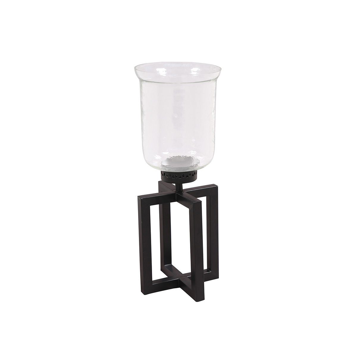 Manor House Black Hurricane Pillar Candle Holder Small 1.5 Ft Tall Buy