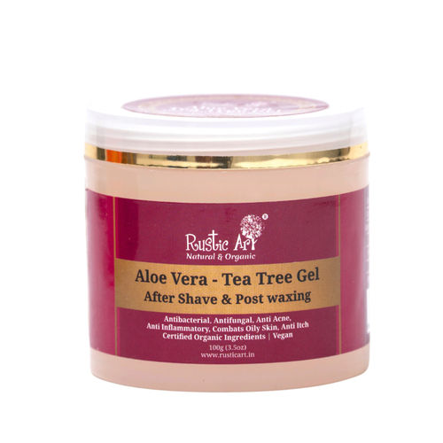 Buy Rustic Art Aloe Vera Tea Tree Post Wax & After Shave Gel Online