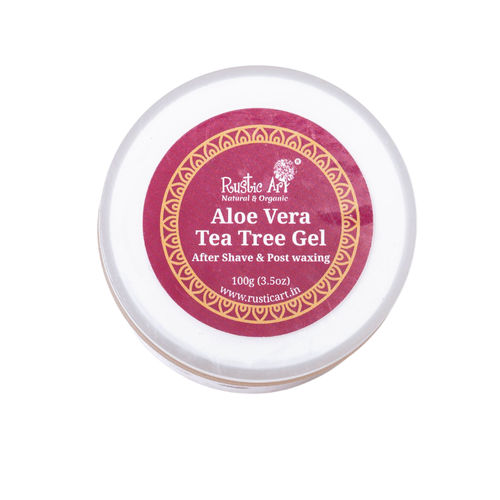 Buy Rustic Art Aloe Vera Tea Tree Post Wax & After Shave Gel Online