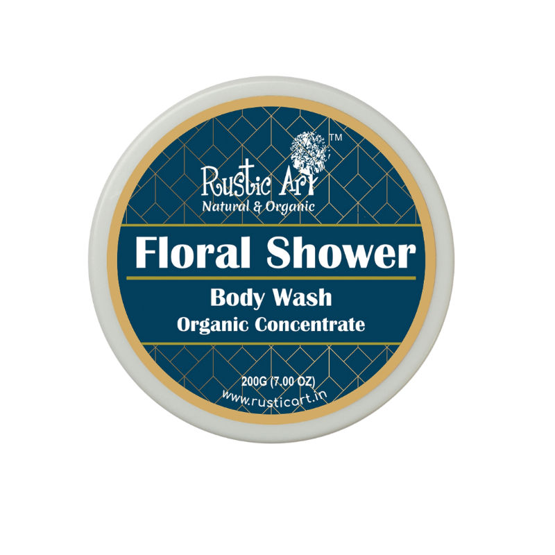 Rustic Art Organic Floral Shower Body Wash Concentrate