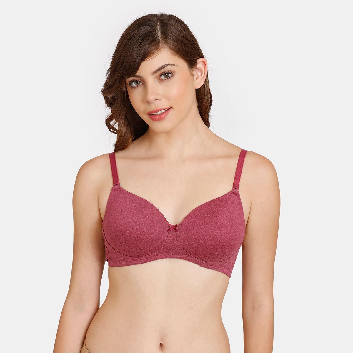 Buy Rosaline by Zivame Purple Lace Non-padded Bra for Women Online