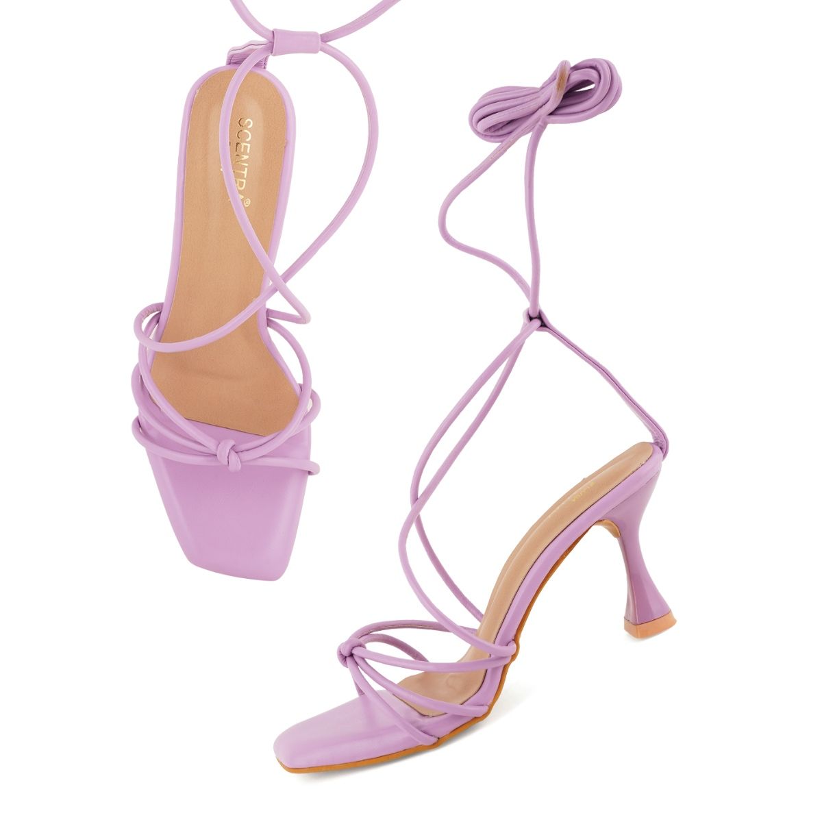 UVS Party Wear Ladies Pink Pencil Heel Sandals Size 36 To 40 euro