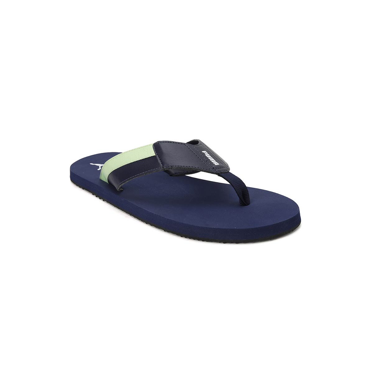 Puma navy 2025 blue flip flops