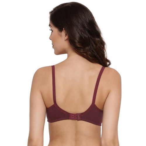 Lux Lyra 513 Wine Cotton Moulded Bras For Women (34B)