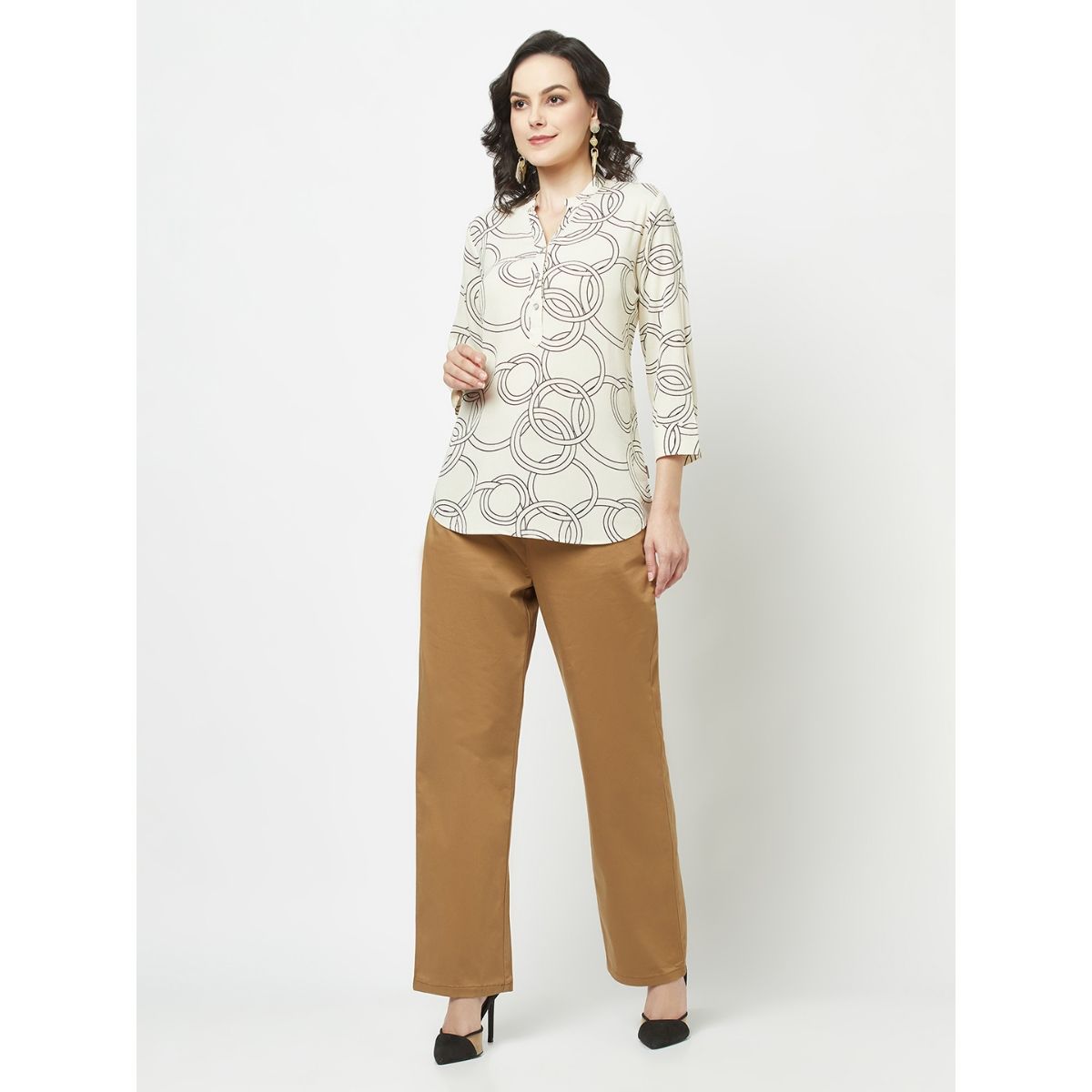 Straight cut trousers in Blue  GERRY WEBER