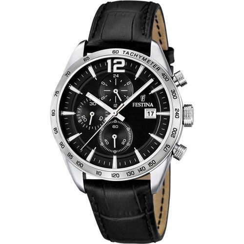 Festina Timeless Chrono Date Analog Black Dial Men Watch F16760/4