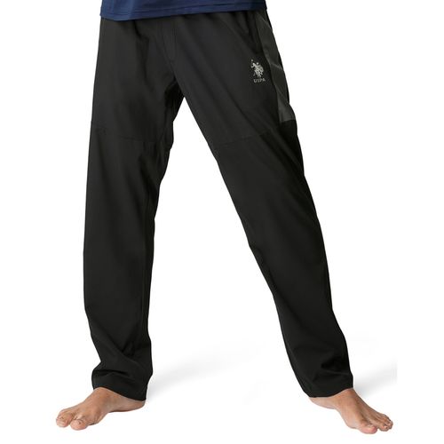 Buy U.S. POLO ASSN. Men Black I718 Natural Polyester Track Pants