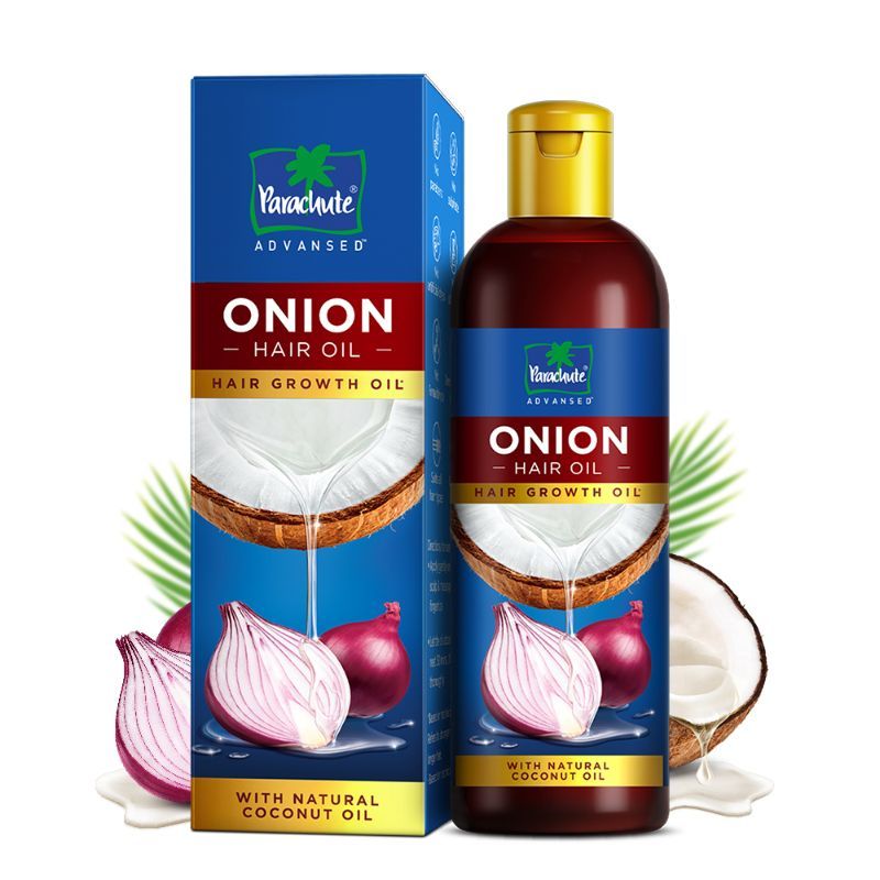 Parachute Advansed Onion Hair Oil for Hair Growth and Hair Fall Control with Coconut Oil