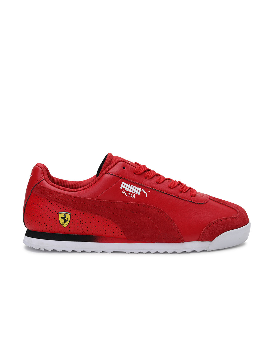 Red puma clearance roma shoes