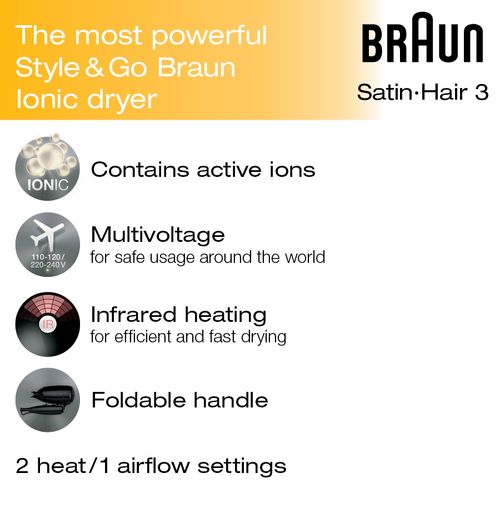 Buy Online Braun Satin Hair 1 - AS 110 Hair Styler (Black) at cheap Price  in India